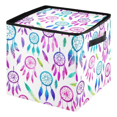 Nander Catching Dreams Feathers Christmas Ornament Storage Box for Ornaments 3-inch Compartment - Storage Container Hold 64 Holiday Ornaments and Xmas Decorations Accessories