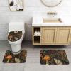AOLBSPD Mushroom, Floral and Butterfly Bathroom Floor Mat Non Slip Washable 3 Piece Bathroom Decor 24x16in view 3