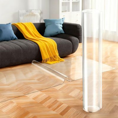 HZODJBH Clear Chair mat for Hard Floors 36"x 43" inches Transparent Floor Mats Wood/Tile Protection Mat for Office & Home (36"x 43" Rectangle)