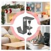 Christmas Fireplace Stocking and Garland Hanger, No Punching Hook for Dormitory Rental Party Hotel Apartment Business, Adjustable 0.5-3.3cm view 4