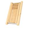 Bamboo Guitar Footstool, Adjustable Guitar Foot Rest Stool, 4 Position Height Foldable Portable Guitar Footstool for Performance Practice, Secure and Stable Design with Rivets for view 2