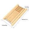 Bamboo Guitar Footstool, Adjustable Guitar Foot Rest Stool, 4 Position Height Foldable Portable Guitar Footstool for Performance Practice, Secure and Stable Design with Rivets for view 3