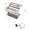 1pc Manual Pasta Roller Maker Set with Ravioli Attachment for Spaghetti, Fettuccine(Silver 2) view 4