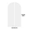 5 Pack 24" All Clear Garment Bags for Hanging Clothes, Clothes Cover for Closet Storage, Coat, Dress, Jacket, Shirt(60 * 100CM/24 * 39IN) view 2