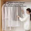 5 Pack 24" All Clear Garment Bags for Hanging Clothes, Clothes Cover for Closet Storage, Coat, Dress, Jacket, Shirt(60 * 100CM/24 * 39IN) view 3