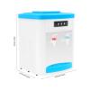 Top Loading Water Dispenser, 110V 550W Desktop Electric Water Dispenser 194 Hot and Cold Water Cooler Efficient Cooling & Heating for Bedroom Office Grocery Store & Cabinet (White + Blue) view 2