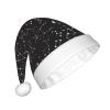 QAWJNK Starry divination constellation print Santa Claus hat, holiday decorative hat New Year's party headwear Christmas party hat view 2