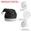 QAWJNK Starry divination constellation print Santa Claus hat, holiday decorative hat New Year's party headwear Christmas party hat view 4