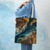 HEBVNJF Canvas Tote Bag for Women Cute Shoulder Bag Crossbody Bags Complex Landscape Large Capacity Handbag for Grocery Work Gift view 2
