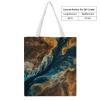 HEBVNJF Canvas Tote Bag for Women Cute Shoulder Bag Crossbody Bags Complex Landscape Large Capacity Handbag for Grocery Work Gift view 4