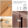 30pcs Strong Cupboard Fastening Plates with Not Erosion Coating Metal Carpentry Plate for Shelving Unit Assembly Quick Assembly Double Hole Connectors view 2
