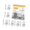 30pcs Strong Cupboard Fastening Plates with Not Erosion Coating Metal Carpentry Plate for Shelving Unit Assembly Quick Assembly Double Hole Connectors view 4