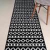 25 Ft Extra Long Non-Slip Black-White Hallway Kitchen Runner Rug, 2'7" X 25' Washable Carpet - Rubber Backed, Custom Length Floor Mat for Entryway Stairs Bedroom Bathroom Mudroom view 2