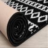 25 Ft Extra Long Non-Slip Black-White Hallway Kitchen Runner Rug, 2'7" X 25' Washable Carpet - Rubber Backed, Custom Length Floor Mat for Entryway Stairs Bedroom Bathroom Mudroom view 4
