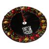 Christmas Tree Skirt I Love You to The Moon and Back Christmas Decorations Soft Red Green Christmas Decor Mat for Xmas Holiday Decorations 30" view 3