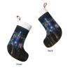 Aerial Night of View Hong Kong Print Christmas Stockings Holiday for Family Party Xmas Decor Gift Filling Accessory view 3