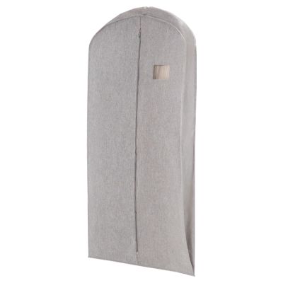 22 In Garment Bag Covers, Clothes Cover for Hanging, with Zipper and Clear Window for Coats, Jackets, Shirts(Gray,140 * 57CM/55 * 22IN)
