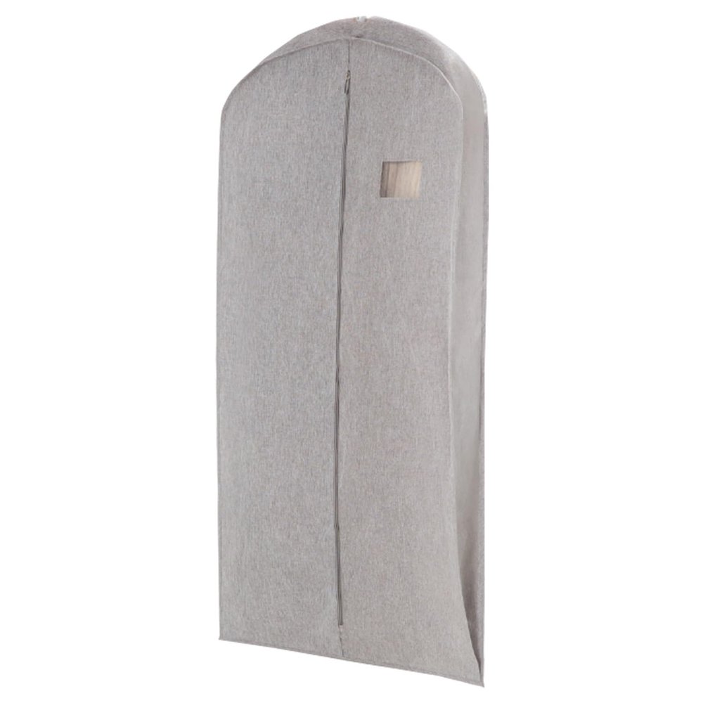 22 In Garment Bag Covers, Clothes Cover for Hanging, with Zipper and Clear Window for Coats, Jackets, Shirts(Gray,140 * 57CM/55 * 22IN)