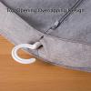 22 In Garment Bag Covers, Clothes Cover for Hanging, with Zipper and Clear Window for Coats, Jackets, Shirts(Gray,140 * 57CM/55 * 22IN) view 4