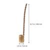 PHENOFICE Natural Handmade Wine Ladle Long Handle Water Dipper Kitchen Gadget for Home Serving Efficient Transfer Unique Grain Design view 2