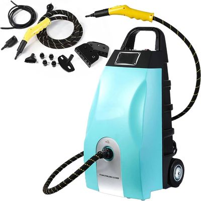 ZIXIAOS 2500w Multi-Purpose High Temp Steam Wash with 6 Accessories, 3.5l High Pressure Steam Cleaner, Detachable Floor Steamer, for Home, Car, Range Hood, Air Conditioner Blue