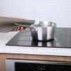 12 Inch Circular Food-Grade Sustainable Silicone Mat - Non-Slip for Baking/Cooking/Freezing, Gray view 3