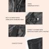 Diydeg USB Heated Blanket, 3 Heat Levels 9 Heating Zone Flannel Wearable Heated Shawl Heated Electric Blanket Shawl Hooded Shawl with Extension Cord for Winter Home Office view 2