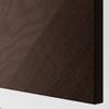 ProTuning BEST Wall-mounted cabinet combination, black-brown Hedeviken/dark brown stained oak veneer, 60x22x38 cm view 2