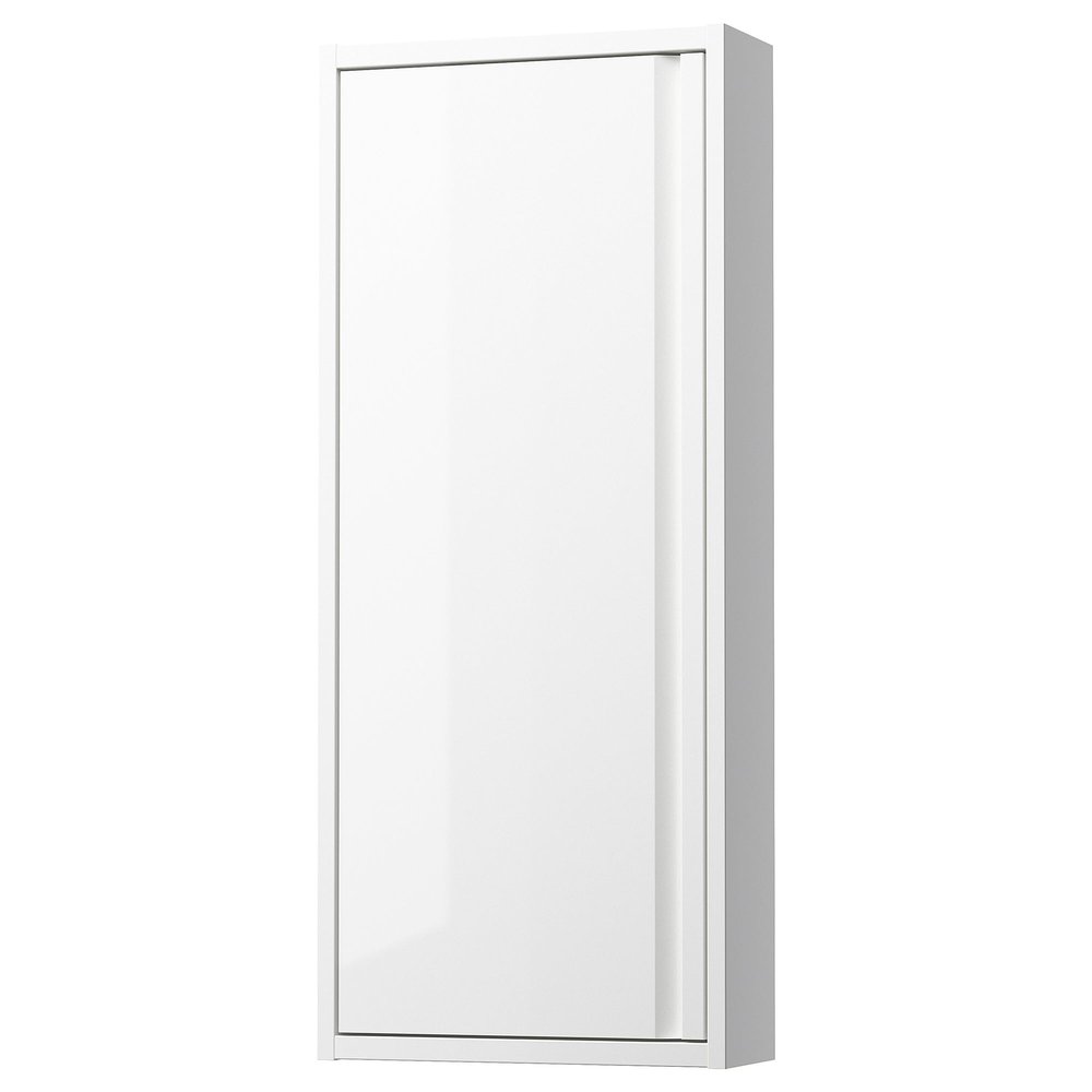 ProTuning NGSJN Wall cabinet with door, high-gloss white, 40x15x95 cm