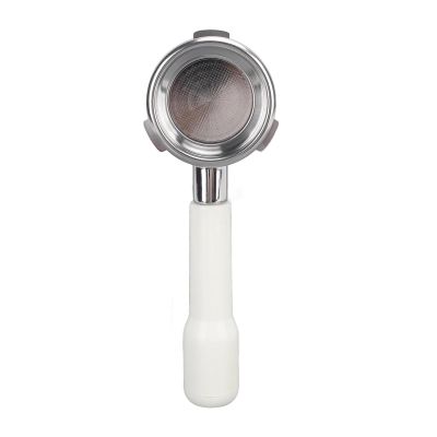 58mm 3 Ears Bottomless Portafilter Coffee Bottomless PortafilterCompatible For BarsettoCoffee Machine C2 Plastic(White)