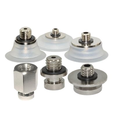 1PCS ZP2-TB10/15/20/25/30MTS-B5/H5 Pneumatic Vacuum Suction Cup Set White Silicone Rubber Round Flat Vacuum Sucker(ZP2-TB15MTS-H5)