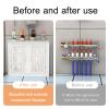 White Steam Radiator Covers Household for Old Radiators, Waterproof/Flame Retardant, Hide Cluttered Pipes, Decoration Furniture Radiator Covers for Kitchen/Hallway/Living Room/Off B 19.7"Lx31.5"Hx6"D view 3