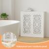 White Steam Radiator Covers Household for Old Radiators, Waterproof/Flame Retardant, Hide Cluttered Pipes, Decoration Furniture Radiator Covers for Kitchen/Hallway/Living Room/Off B 19.7"Lx31.5"Hx6"D view 4