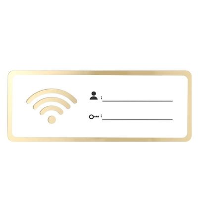 Wifi Sign Password Wall Hotel Plaque Board Guest Acrylic Wireless Networkchalkboard,For Room Decor Printable Plaques