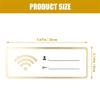 Wifi Sign Password Wall Hotel Plaque Board Guest Acrylic Wireless Networkchalkboard,For Room Decor Printable Plaques view 2