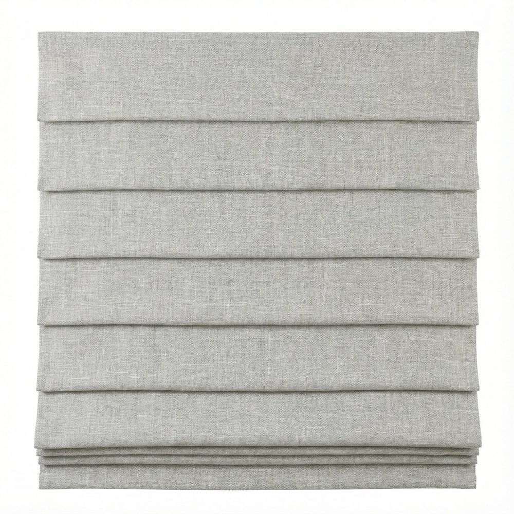 Horizontal Window Roman Blinds - Cordless, Blackout Shades, Easy-Install. Perfect for Kitchen, Bathroom, Bedroom, and Home - Horizontal, No Drill, Custom SizeCreamy Grey-blackout-41 1/2" W x 40" H