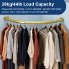 Curved Corner Closet Rod, 2 cm Diameter ThickedCloset Rod for Clothing Display, Heavy Duty Metal Wardrobe Assistant Corner Supports 44 lbs(Gold,30cm(11 3/4 in)) view 3