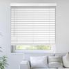 Wood Blinds for Windows Cordless Window Blinds with Decorative Board Faux 2 inch Wooden Blind for Home Interior Windows. White,62.5" W x 38" H view 1
