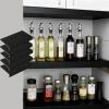 Mzgtyw 5PCS Wire Shelf Covers for Pantry, Preventing Leakage of Items & Removable, 17x9in,PVC Wire Rack Covers for Shelves Closet Kitchen(Black) view 1