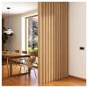 Home Privacy Partition Post for Living Room, Posts Modern Room Divider Metal Slats, Privacy Screens Columnar with Adjustable Footfor Hallway Bathroom Kitchen(9root,230cm/90.5in/7.54ft) view 1