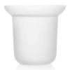 BESPORTBLE Frosted Glass Toilet Brush Holder with Anti-Slip Cup Surface Space-Saving Bathroom Storage Rack for Home Office Restrooms Clean Design view 1