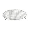10 Inch Round Stainless Steel Cross Wire Steaming Cooling Rack Barbecue Grill Pan Grate with Legs Multi-Purpose Baking Cooking Rack view 1