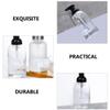 ADOCARN Refillable Pump Bottle for Shampoo and Lotion Transparent Press-style Bathroom Soap Dispenser Compact Lightweight Refillable Bottle for Shower Wash Basin Residential and view 2