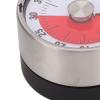 Retro Round Mechanical Visual Timer, Digital Countdown Timer for Kitchen Baking Study Work Hair Dyeing Fitness, ABS Material with Clear Scale and 304 Stainless Steel Design, view 3