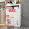 SXKLYRF White Radiator Cover, Radiator Covers for Home with 2 Doors, Louvered Grill Shelf Cabinet, Easy Assembly, Hide Cluttered Pipes(102x100x20cm/40x39x8in) view 2