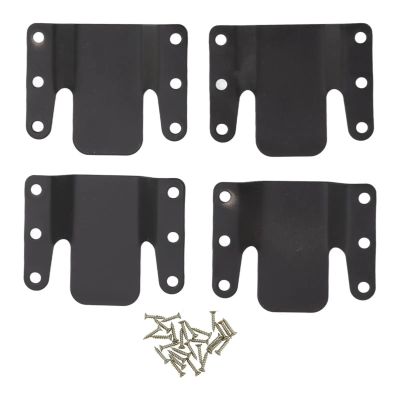 Alianm Sectional Couch Connectors 12 Sets Interlocking Couch Brackets Universal Iron 0.5CM for Sectional Sofa - Ideal for Home & Dormitory Use