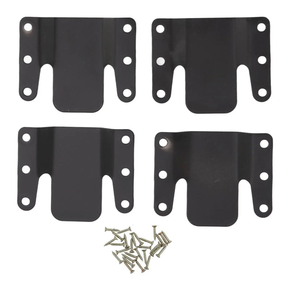Alianm Sectional Couch Connectors 12 Sets Interlocking Couch Brackets Universal Iron 0.5CM for Sectional Sofa - Ideal for Home & Dormitory Use