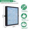 2 Pack MK04 Air Filter Replacement for AROEVE MK04 MG04JH Air Puri-Fier Model DH-JH04. 4-Layers Filter Replacement for MK04 MG04JH Air Puri-Fier - Standard Version. Compare to Part# MK04LX view 2