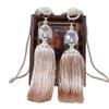 1Pair Tassel Curtain Tiebacks Single Hanging Ball Tassels Decorative Curtain Holdbacks for Drapes Decorative Tassel Ties Hook for Sheer Curtains(Apricot) view 1