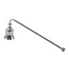Antique Metal Candle Snuffer Elegant Reusable Candle Wick Extinguisher for Putting Out Flames(Short Handle-Silver) view 1